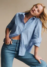 Chemise Tomboy - Rayures Bleu — view 2