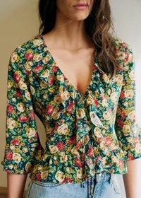 Chemise Yseline - Imprimé Alicante Bleu — view 2