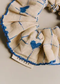 Chouchou - Broderie Coeurs Bleu Vintage — view 2