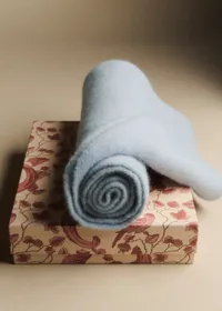 Coffret Bonnet et Echarpe - Bleu Ciel — view 2