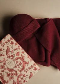 Coffret Bonnet et Echarpe - Grenat — view 4