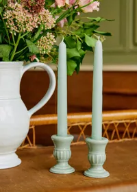 Coffret Bougeoirs Piano et Chandelles - Petit Modèle - Céladon — view 3