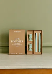 Coffret Bougeoirs Piano et Chandelles - Petit Modèle - Céladon — view 4