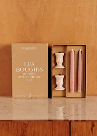 Coffret Bougeoirs Piano et Chandelles - Petit Modèle - Nude — view 4