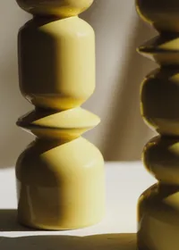 Coffret bougeoirs Romie Objetti - Jaune — view 4