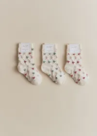 Coffret de 3 chaussettes Eva - Coeurs — view 2
