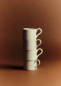 Coffret de 4 tasses expresso - Ecru — view 4