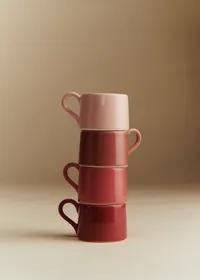 Coffret de 4 tasses expresso - Rose — view 3