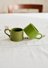 Coffret de 4 tasses expresso - Vert — view 2