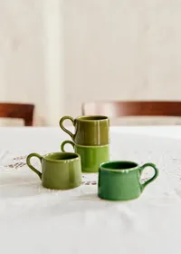 Coffret de 4 tasses expresso - Vert — view 3