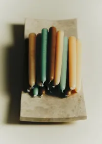 Coffret de 6 chandelles - Écru, Céladon, Caramel — view 3