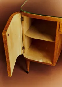 Coiffeuse vintage en loupe d'orme - Loupe d'orme — view 3