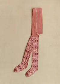 Collant Julia - Fleurs Roses — view 2