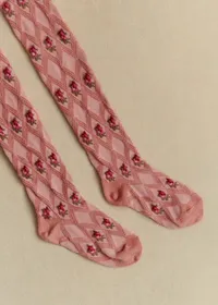 Collant Julia - Fleurs Roses — view 3