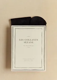 Collants - Fleurs Fantaisie Noir / 20D — view 4