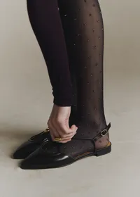 Collants - Plumetis Doré / 40D — view 2