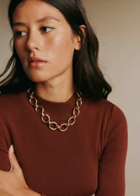 Collier Agathe - Doré — view 4