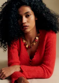Collier Esmée - Rouge Multi Doré — view 2