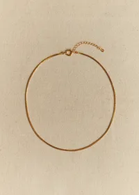 Collier Irma Plat - Doré — view 3