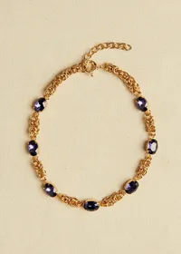 Collier Junie - Violet Doré — view 2