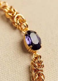 Collier Junie - Violet Doré — view 3