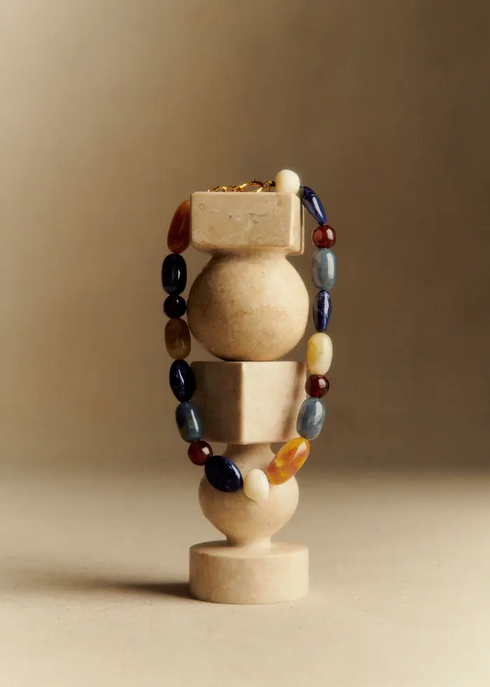 Collier Morgane - Bleu Océan Multi