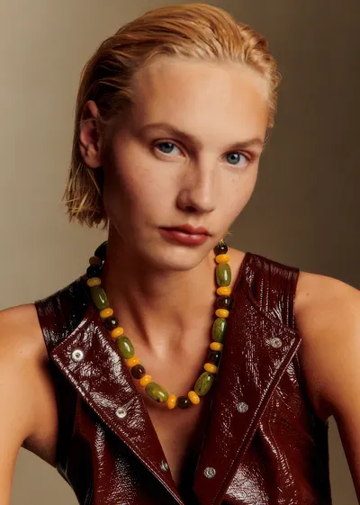 Collier Morgane - Vert Multi