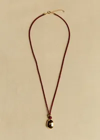 Collier Natacha - Bordeaux Doré — view 2