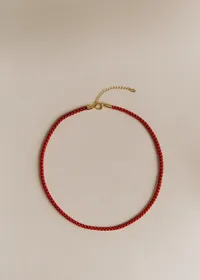 Collier Paul - Rouge / Doré — view 2