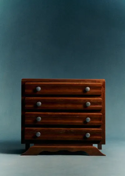 Commode art déco vintage en bois - Bois