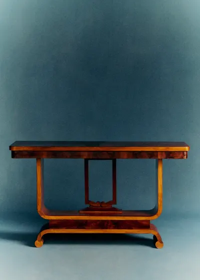 Console art déco vintage acajou - Acajou