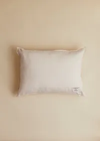 Coussin Brodé - Grand modèle - Le Printemps des Fleurs - Bleu orage — view 2