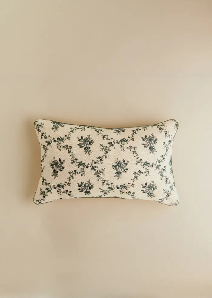 Coussin Imprimé - Petit Modèle - Croisillons Bleu