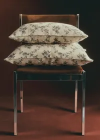 Coussin Imprimé - Petit Modèle - Croisillons Bleu — view 2