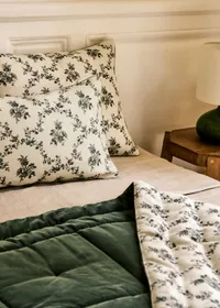 Coussin Imprimé - Petit Modèle - Croisillons Bleu — view 3