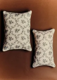 Coussin Imprimé - Petit Modèle - Croisillons Bleu — view 4