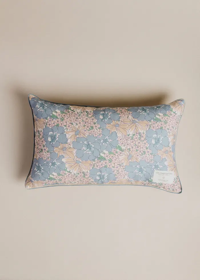 Coussin Imprimé - Petit Modèle - Imprimé Bleu des Prés