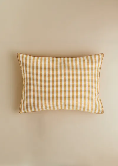 Coussin Tissé Pianissimo - Grand modèle - Caramel