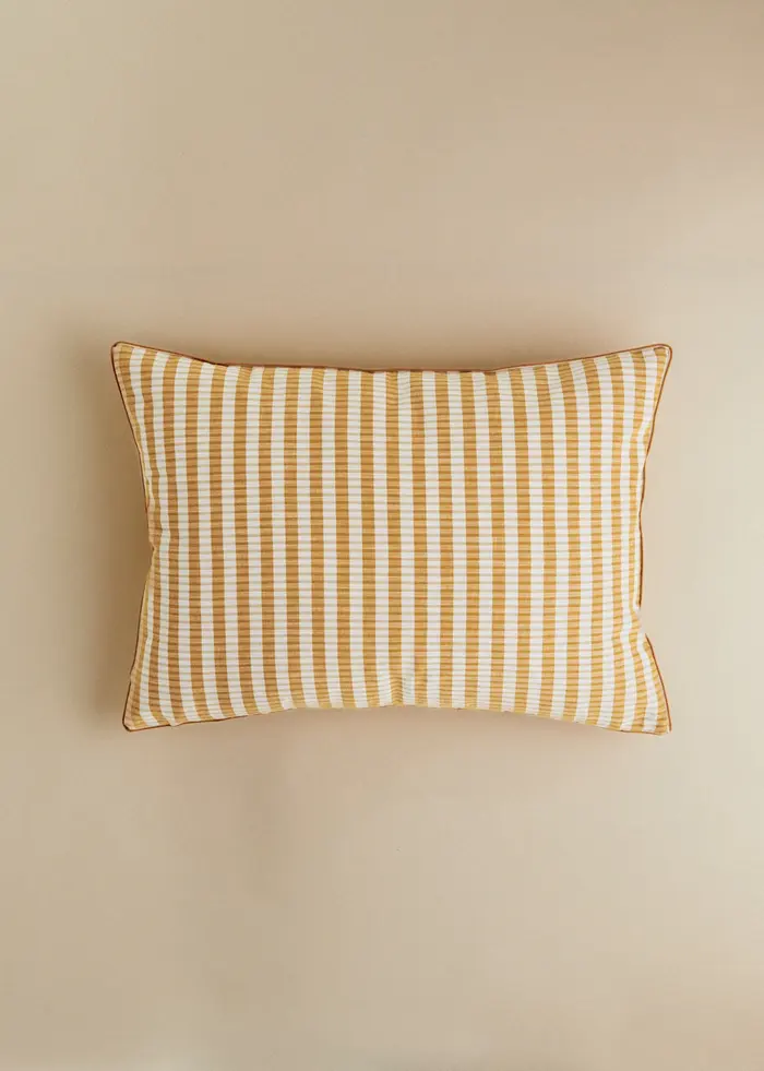 Coussin Tissé Pianissimo - Grand modèle - Caramel