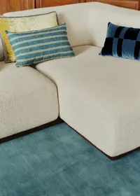 Coussin Tissé Pianissimo - Petit modèle - Bleu — view 2