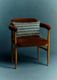 Coussin Tissé Pianissimo - Petit modèle - Bleu — view 3