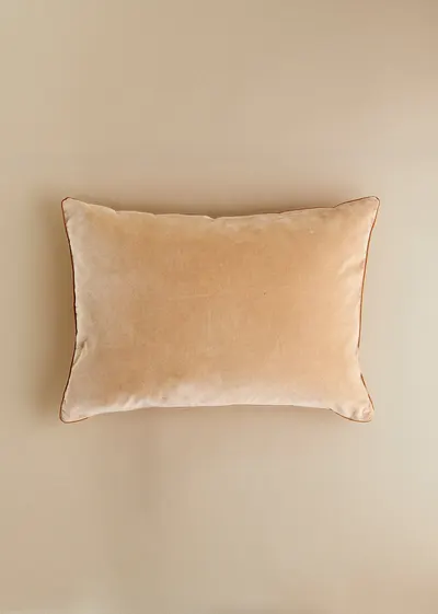 Coussin Velours Édition - Grand modèle - Beige
