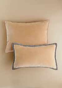 Coussin Velours Édition - Grand modèle - Beige — view 2