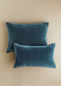 Coussin Velours Édition - Grand modèle - Bleu — view 2