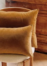 Coussin Velours Édition - Grand modèle - Caramel — view 3