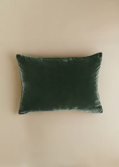 Coussin Velours Édition - Grand modèle - Céladon Foncé
