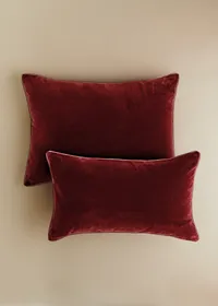 Coussin Velours Édition - Grand modèle - Terre de sienne — view 3