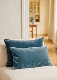 Coussin Velours Édition - Petit modèle - Bleu — view 4