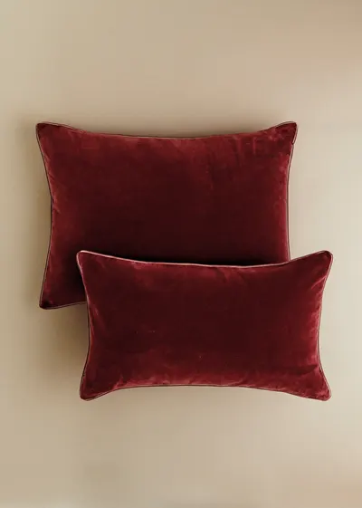 Coussin Velours Édition - Petit modèle - Terre de sienne