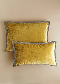 Coussin Velours Texturé - Grand modèle - Miel — view 2